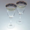 Bohemia Angela Kpl kieliszków do wina 250 ml złoto-platyna 5907718949308