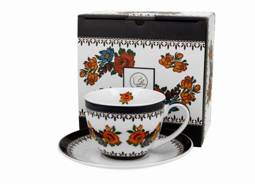 Filiżanka ze spodkiem 250 ml INDIGO 2 5902693944744