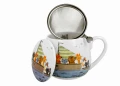 Kubek z zaparzaczem 430 ml Koci Świat - MARYNARZE 5902693943822