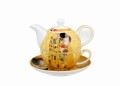 Filiżanka z dzbankiem Tea for one THE KISS ECRU G. Klimt 5902693945826