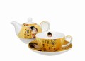 Filiżanka z dzbankiem Tea for one THE KISS ECRU G. Klimt 5902693945826