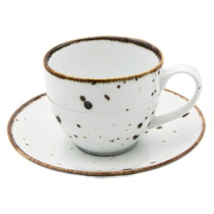 Alumina Bogucice White Filiżanka ze spodkiem 200 ml