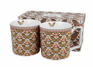 Kpl 2 Kubki porcelanowe PAPILIO