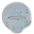 Alumina Bogucice Sky Filiżanka ze spodkiem 300 ml 5903517095161