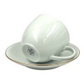 Komplet 6 filiżanek ze spodkami 320 ml Base Gold Bogucice 5903517116668