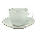 Komplet 6 filiżanek ze spodkami 320 ml Base Gold Bogucice 5903517116668