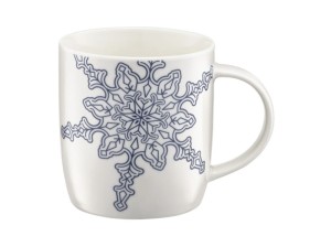 Ambition Kubek 370 ml Granatowa Śnieżynka Winter