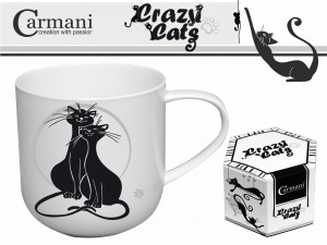 Kubek - koty biało-czarne