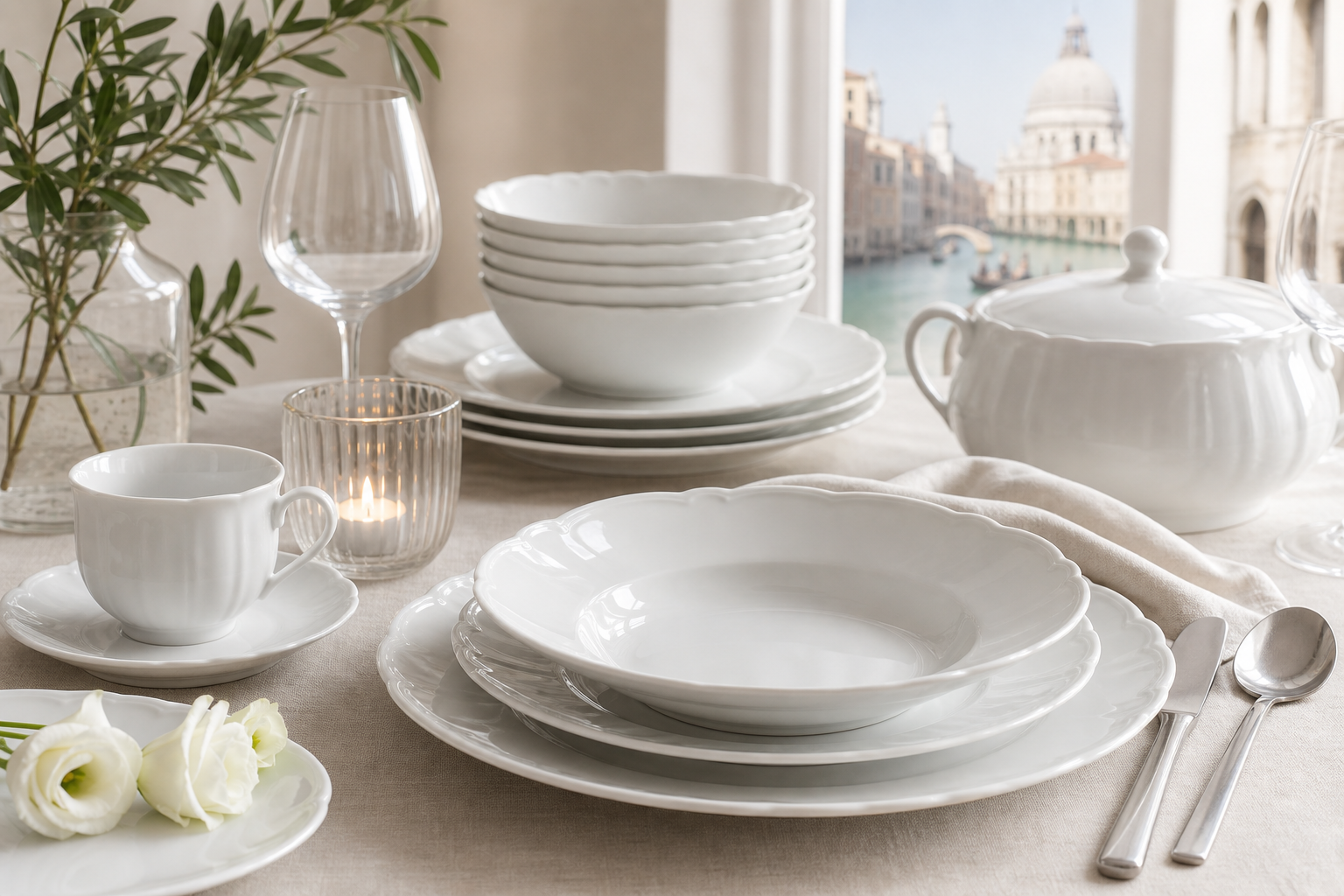 Villa Italia Venice White – czym wyróżnia się ta kolekcja porcelany?