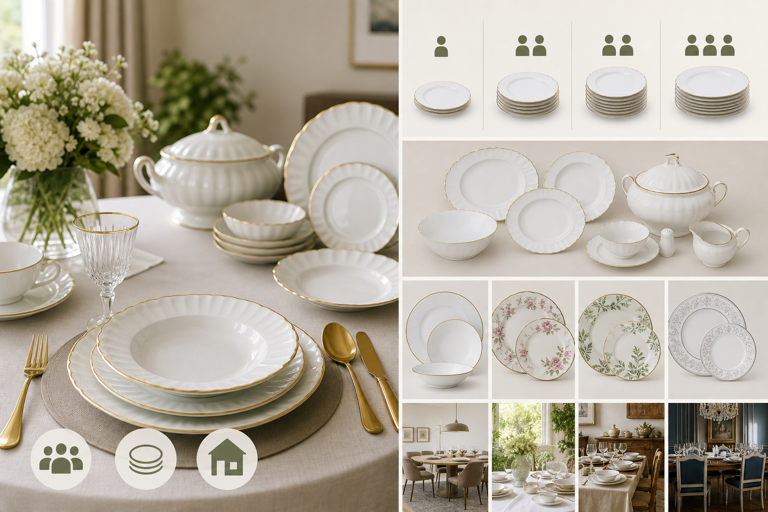 Serwis obiadowy porcelanowy Villa Italia – jak wybrać komplet dla domu?