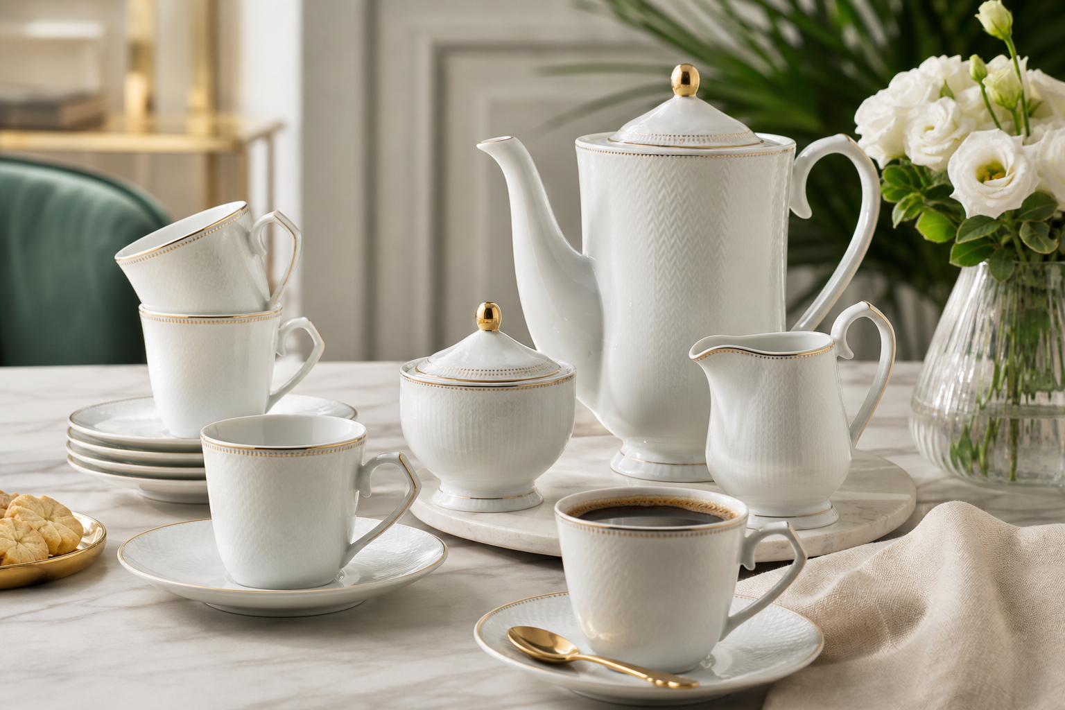 Porcelanowy serwis kawowy Villa Italia – jak skompletować zestaw do kawy?